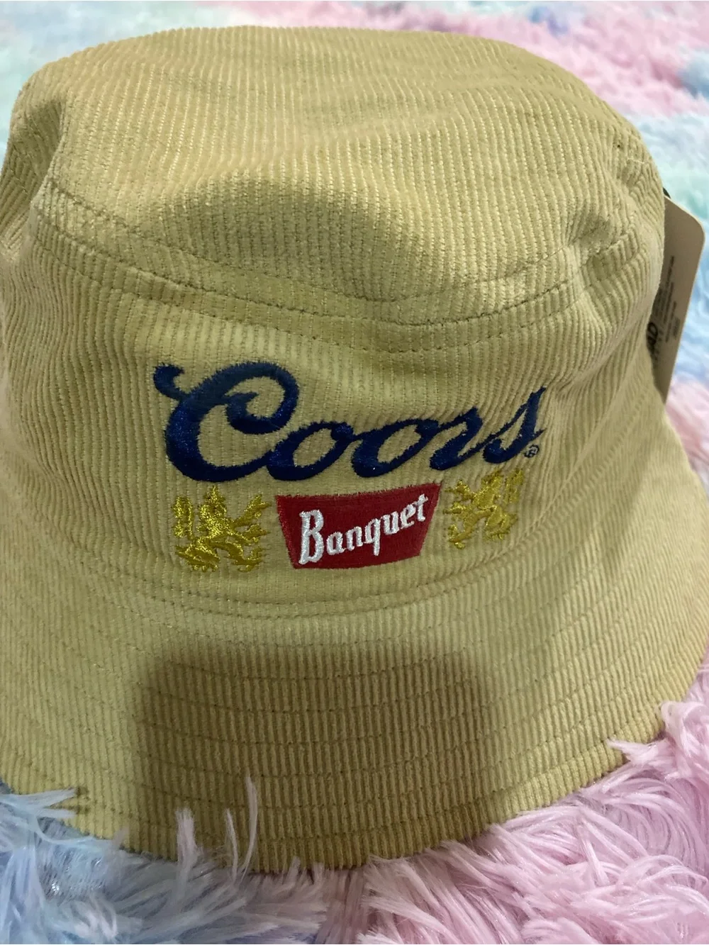 MAD Engine Coors Banquet Tan Corduroy Bucket Hat
